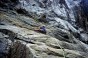 Climbing at Chasm Crag, Fiordland National Park, South Island, New Zealand
